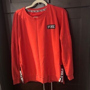 PINK Victoria's Secret Bold Red Crewneck Sweater
